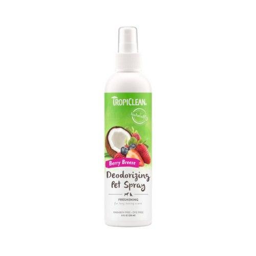 TropiClean Berry Breeze Deodorizing Spray for Pets, 8oz 1